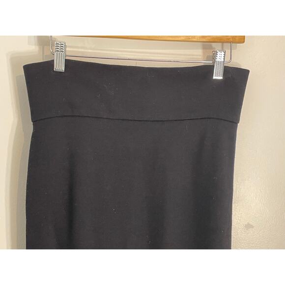 Dolce & Gabbana Pencil Skirt Size 30 Black Stretch Knit Minimalist Office Preppy - Picture 2 of 12